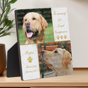 Dog Photo Loyal Companion Pet Keepsake Memorial Plaque