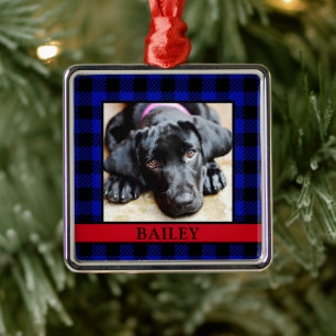 Dog Photo Metal Ornament