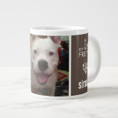 Dog Photo My Best Friend Giant Coffee Mug (Front Right)