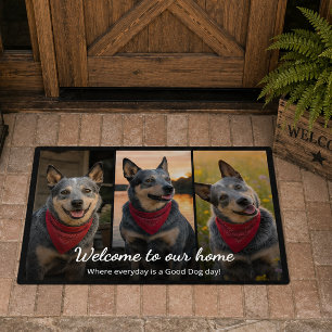 Dog Photo Name Cute Saying Doormat