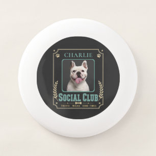 Dog Photo & Name Vintage Social Club Wham-O Frisbee