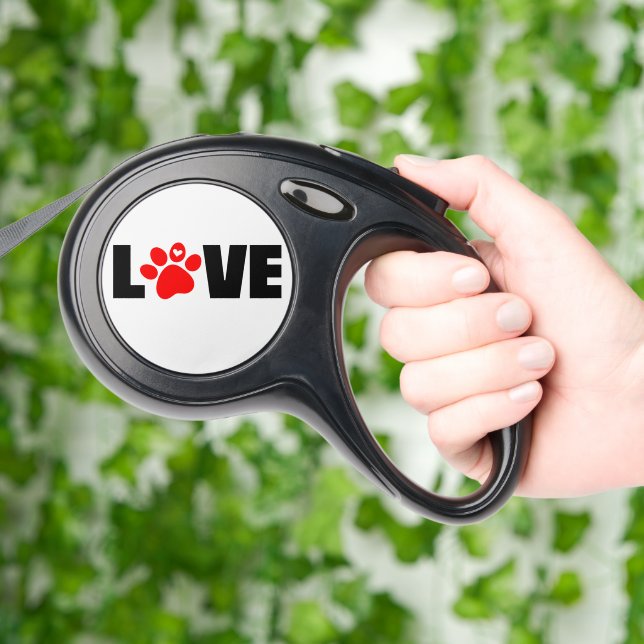  Dog Photo Personalized Custom Name Retractable Pet Leash (Hand)