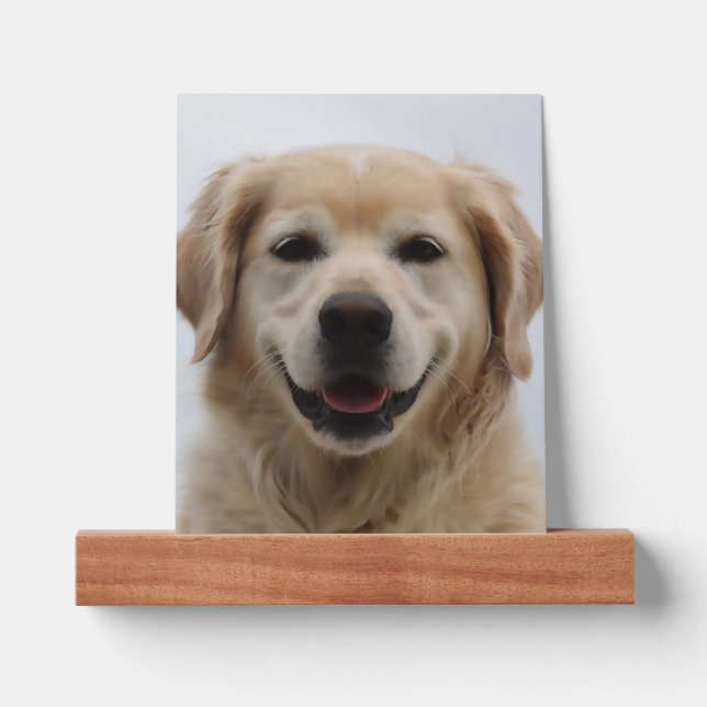 Dog Photo Personalized Picture Ledge (Front)