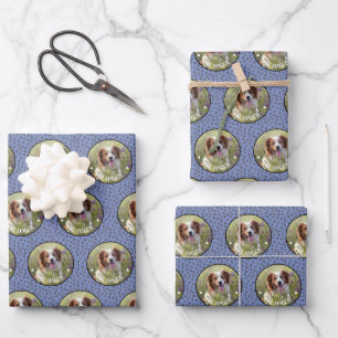 Dog Photo Personalized Wrapping Paper Sheets