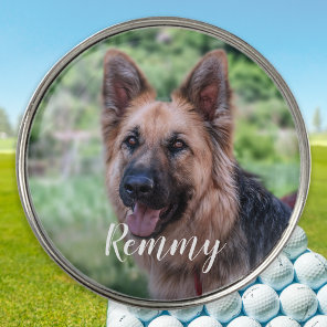 Dog Photo - Pet Photo Dog Dad Dog Lover Golf Ball Marker