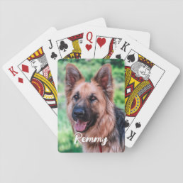 Dog Photo - Pet Photo - Dog Lover Playing Cards