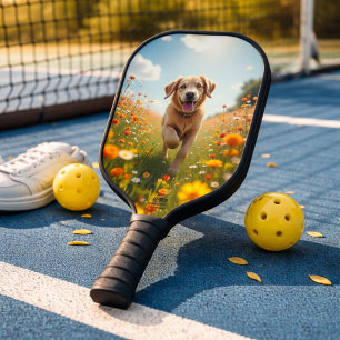 Dog photo pet pickleball paddle