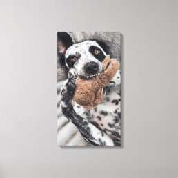 Dog Photo Pet Portrait Canvas Print