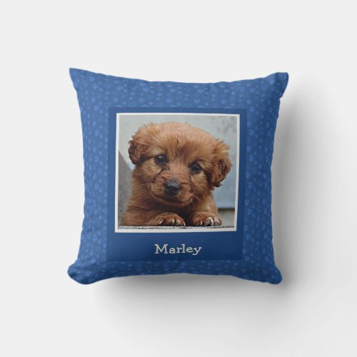 Dog Photo Pillow Love Me Love My Dog Personalize