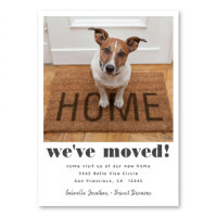 Dog Photo We’ve Moved Announcement Card