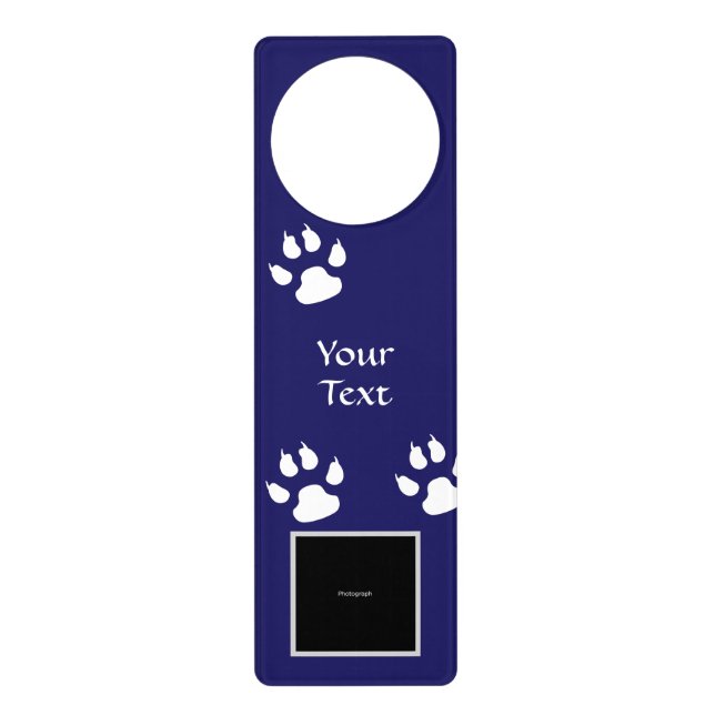 Dog Photograph Template Door Hanger (Front)