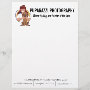 Dog Photography Business Custom Letterhead