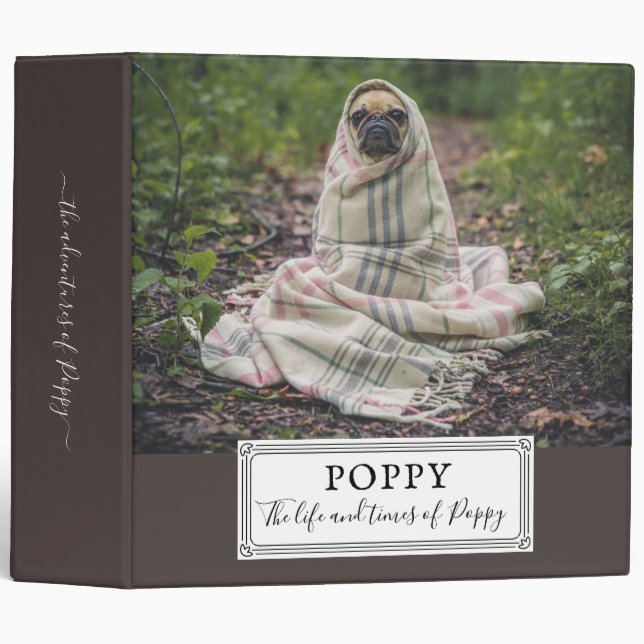Dog Photos Keepsake Ring Binder (Front/Spine)