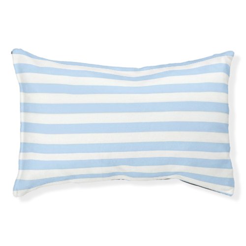 Dog Pillow Blue & White Stripe