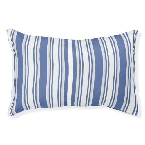 Dog Pillow Blue & White Stripe