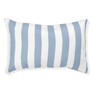 Dog Pillow Blue & White Stripe
