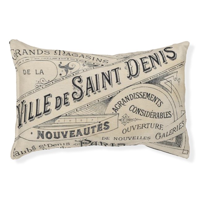 Dog Pillow Paris (Front)