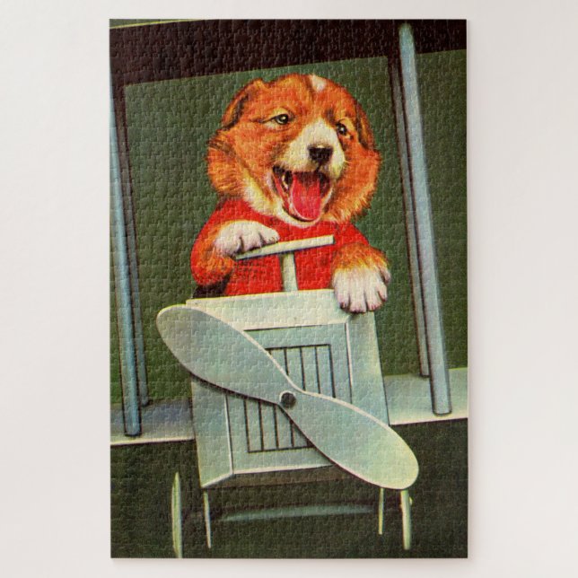 dog pilot jigsaw puzzle (Vertical)