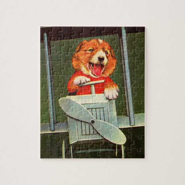 dog pilot jigsaw puzzle (Vertical)