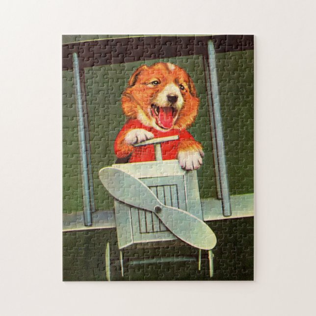 dog pilot jigsaw puzzle (Vertical)