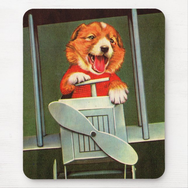 dog pilot mouse pad (Front)