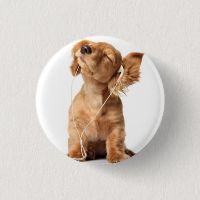 dog pinback button (Front)