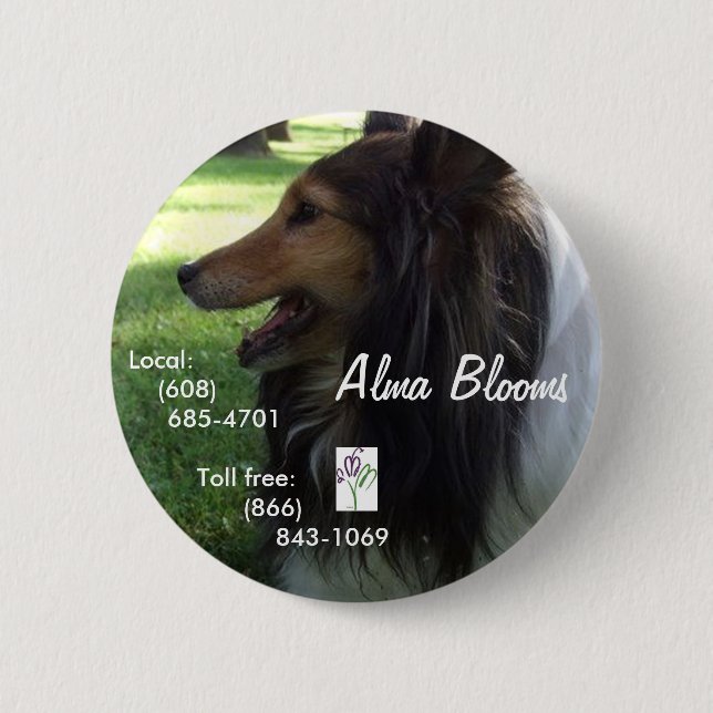 Dog Pinback Button (Front)
