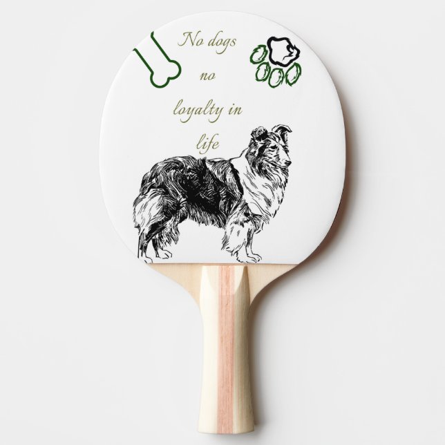 Dog  ping pong paddle (Front)