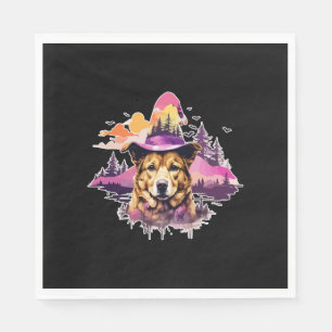 Dog Pink Halloween 2 Napkins