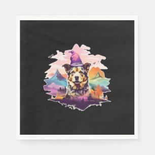 Dog Pink Halloween Napkins