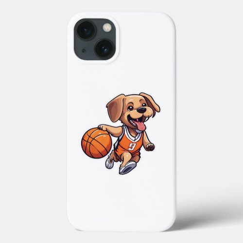 Dog Playing Basketball Classic iPhone 13 Case