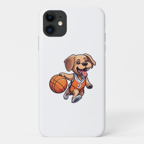 Dog Playing Basketball Classic iPhone 11 Case