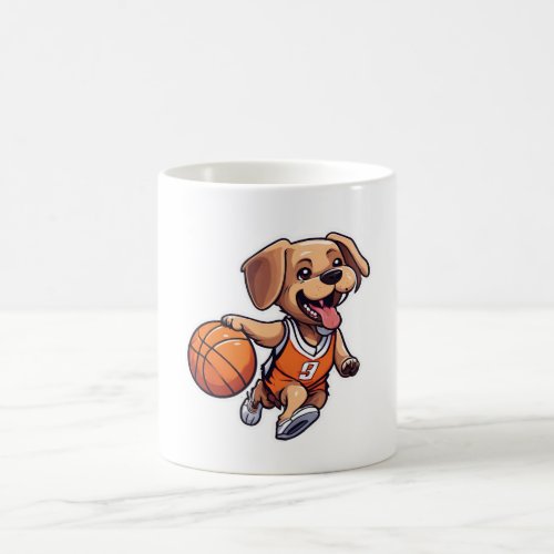 Dog Playing Basketball Classic Coffee Mug