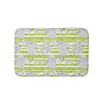 dog playing pattern background bath mat