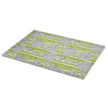 dog playing pattern background cutting board