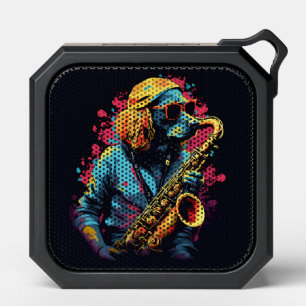 Dog Playing Saxophone Bluetooth Speaker