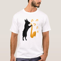 Dog Playing Saxophone Jazz Lovers Funny