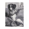 "Dog Playing the Flute" Vintage Illustration