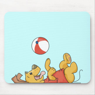 Dog Playing With Ball Tshirts and Gifts Mouse Pad