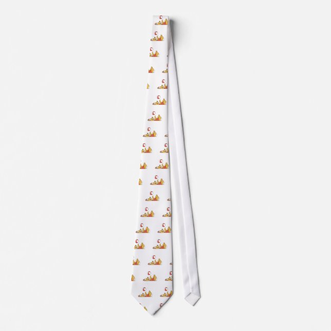 Dog Playing With Ball Tshirts and Gifts Neck Tie (Front)