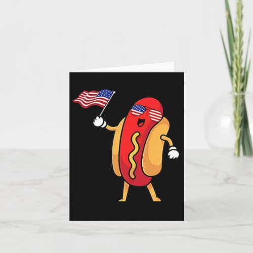 Dog Pocket American Flag Freedom Patriotic 4th Of  Card