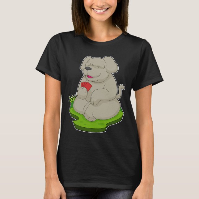 Dog Poker Poker cards T-Shirt (Front)