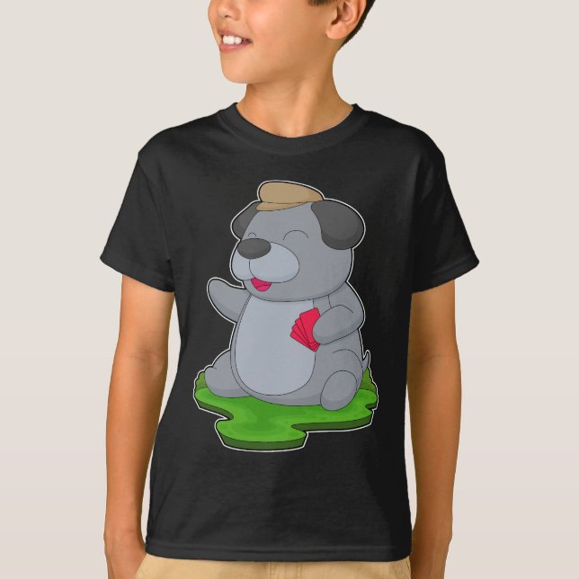 Dog Poker Poker cards T-Shirt (Front)