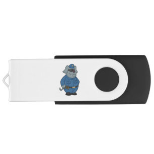Dog Police officer Police Flash Drive