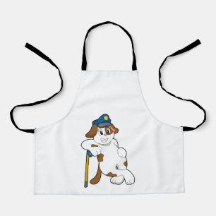 Dog Police officer Police hat Apron