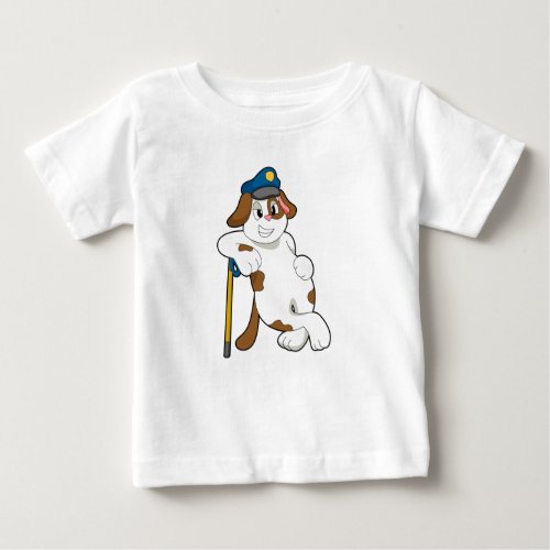 Dog Police officer Police hat Baby T_Shirt