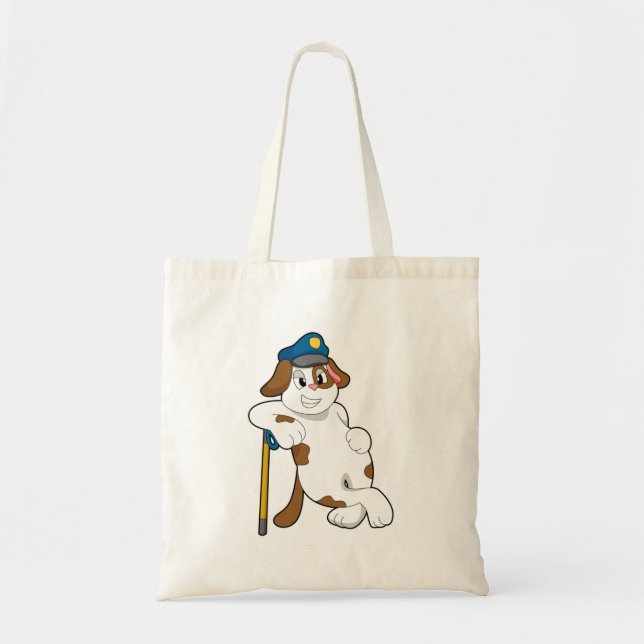 Dog Police officer Police hat Tote Bag (Front)