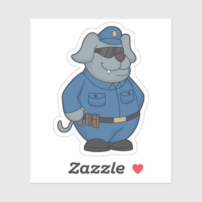 Dog Police officer Police Sticker (Sheet)