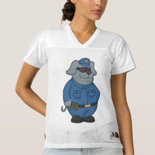 Dog Police officer Police Women's Football Jersey