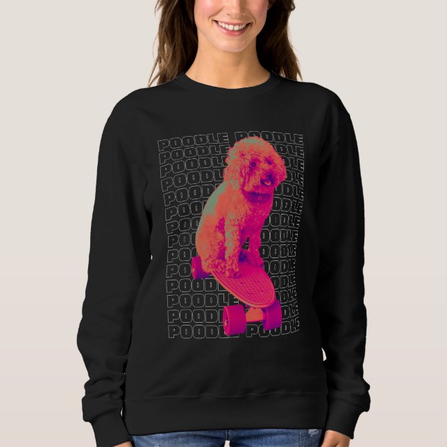 Dog  Poodle Women's Poodle Men's Sweatshirt (Front)